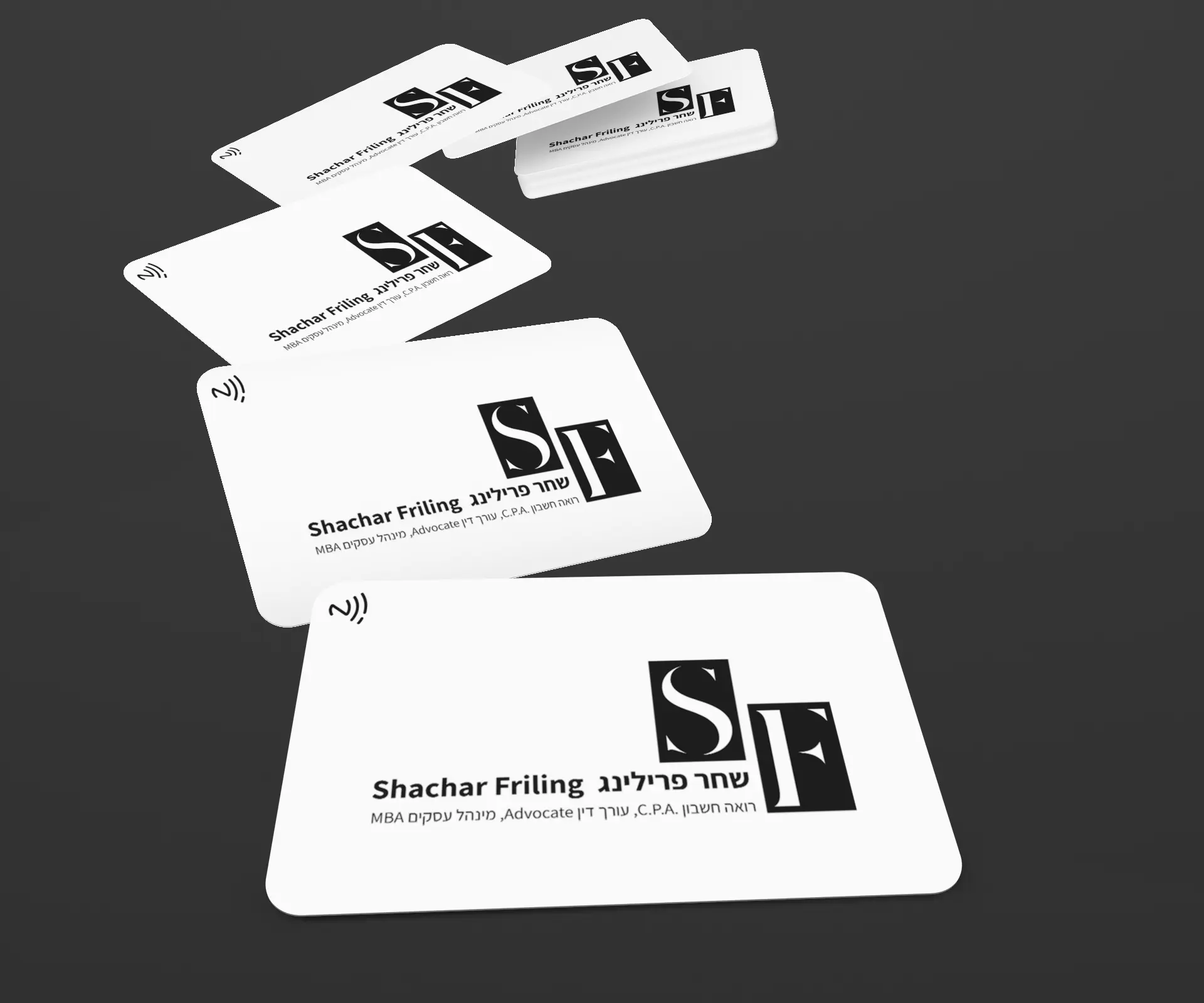דוגמה 4 לכרטיס NFC ממותג שהופק עבור לקוח